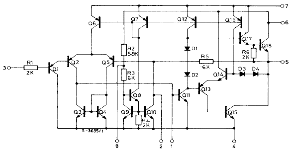 [TBA820M equivalent schematic]